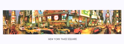 New York, Times Square Wall Art | 12 x 36 Fine Art Print