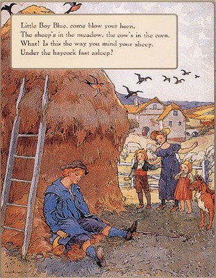 Little Boy Blue by Mother Goose Collection | 16 ¾ x 13 Fine Art Print