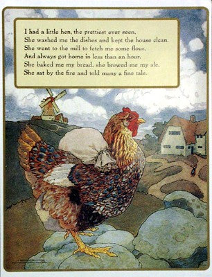 Prettiest Hen by Mother Goose Collection | 17 x 13 Fine Art Print