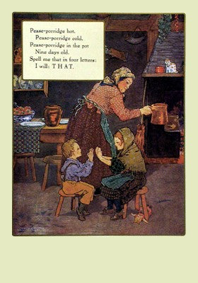 Peas Porridge by Mother Goose Collection | 26 1/2 x 18 3/4 Fine Art Print