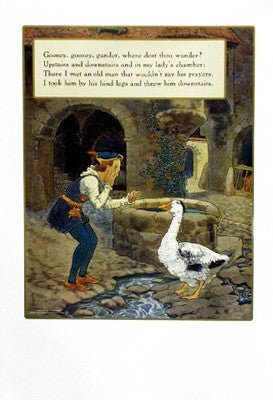 Goosey, Goosey Gander by Mother Goose Collection | 38 x 26 1/4 Art 