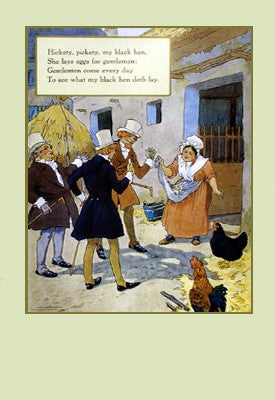 My Black Hen by Mother Goose Collection | 38 x 26 1/4 Fine Art Print