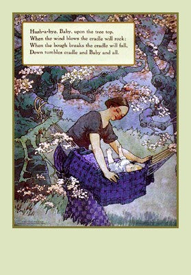 Hush A Bye Baby by Mother Goose Collection | 26 1/2 x 18 3/4 Fine Art Print
