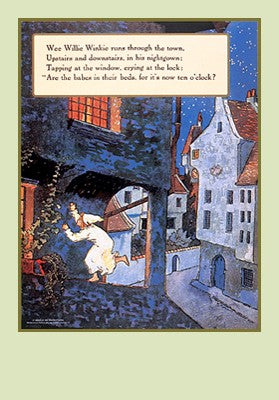 Wee Willie Winkie by Mother Goose Collection | 26 1/2 x 18 3/4 Art 