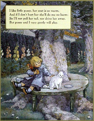 Mistress Pussy by Mother Goose Collection | 26 1/2 x 18 3/4 Fine Art Print