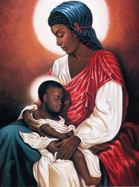 Madonna and Child by Hulis Mavruk | 30 x 24 Fine Art Print