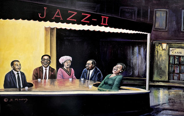 Framed Art Jazz II by Hulis Mavruk | 18 x 24