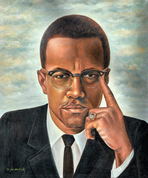 Framed Art Malcolm X by Hulis Mavruk | 24 x 18