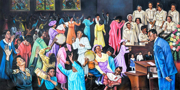 Framed Art Praising the Lord by Hulis Mavruk | 24 x 36