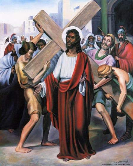 Framed Art Stations of the Cross #2 by Hulis Mavruk | 30 x 24