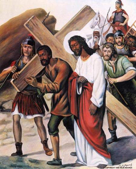 Framed Art Stations of the Cross #4 by Hulis Mavruk | 30 x 24