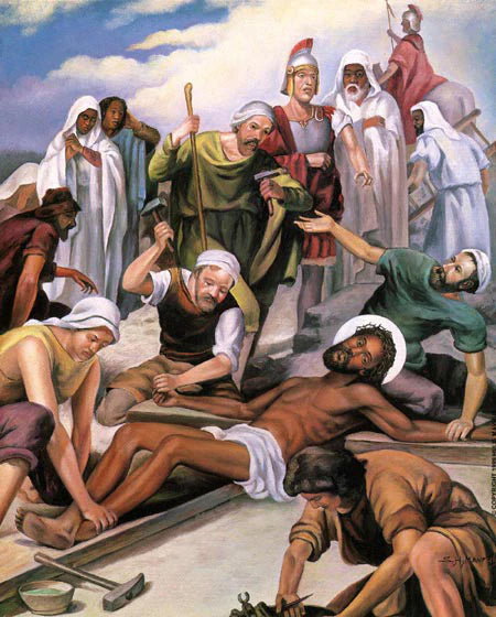 Stations of the Cross #5 by Hulis Mavruk | 30 x 24 Fine Art Print