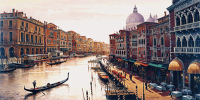 Grand Canal, Venice by Maher Morcos | 10 1/4 x 20 3/8 Fine Art Print