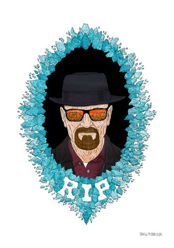 Framed Art Heisenberg by Drew Morrison | 20 x 14