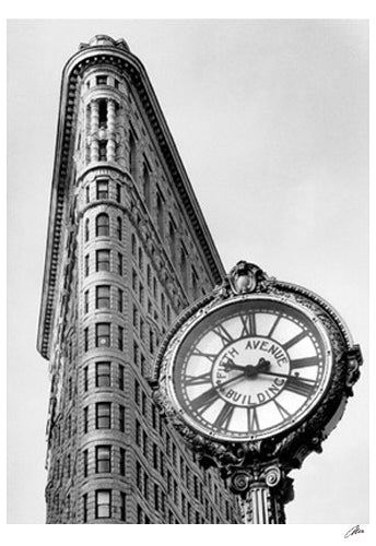 5th Avenue Clock by Igor Maloratsky | 19 x 13 Fine Art Print