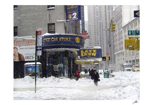 The Late Show & CBS Store by Igor Maloratsky | 13 x 19 Fine Art Print