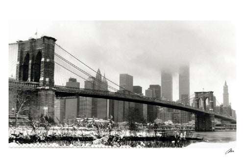 Brooklyn Bridge in Snow by Igor Maloratsky | 13 x 19 Fine Art Print