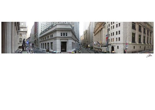 Wall Street Panorama by Igor Maloratsky | 13 x 19 Fine Art Print