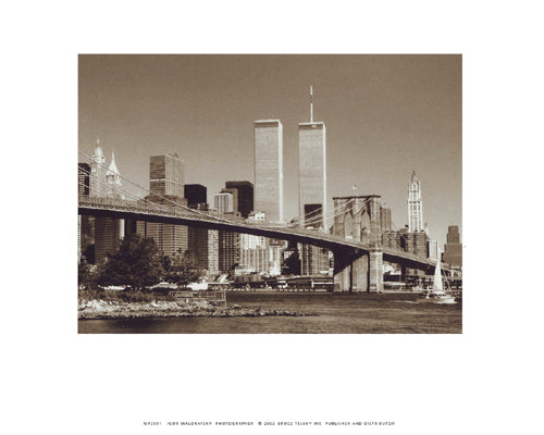 WTC Over Brooklyn Bridge (Day) by Igor Maloratsky | 8 x 10 Fine Art Print