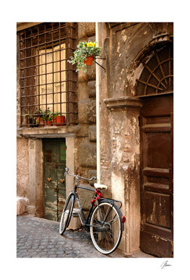 Bicycle at the Door by Igor Maloratsky | 19 x 13 Fine Art Print