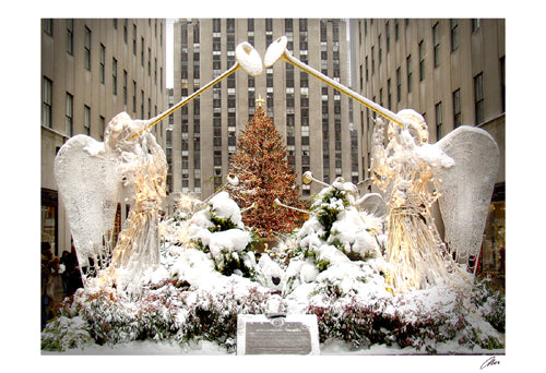 Angels at Rockefeller Center by Igor Maloratsky | 13 x 19 Fine Art Print