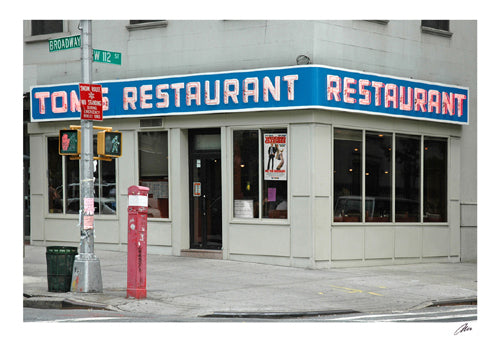 Tom's Restaurant by Igor Maloratsky | 13 x 19 Fine Art Print