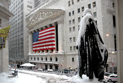 New York Stock Exchange & George Washington Statue, 2006 by Igor Ma