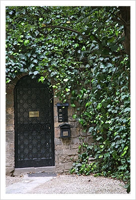 Framed Art Little Black Door by Igor Maloratsky | 19 x 13