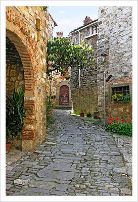Framed Art Path through Montefiorale by Igor Maloratsky | 19 x 13