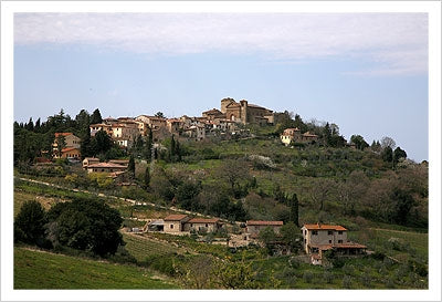 Framed Art Hill Town Panorama, Tuscany by Igor Maloratsky | 13 x 19