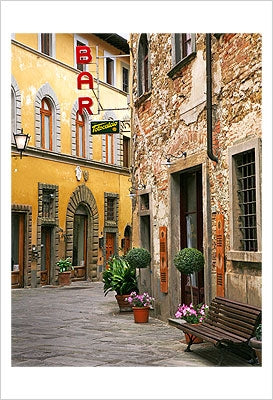 Framed Art Bar Totocalcio, Castellina in Chianti by Igor Maloratsky