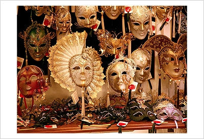 Framed Art Venetian Masks by Igor Maloratsky | 13 x 19