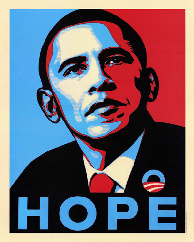Obama: Hope Wall Art | 20 x 16 Fine Art Print