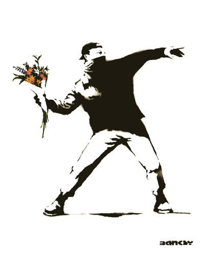 Framed Art Molotov by Banksy | 20 x 16
