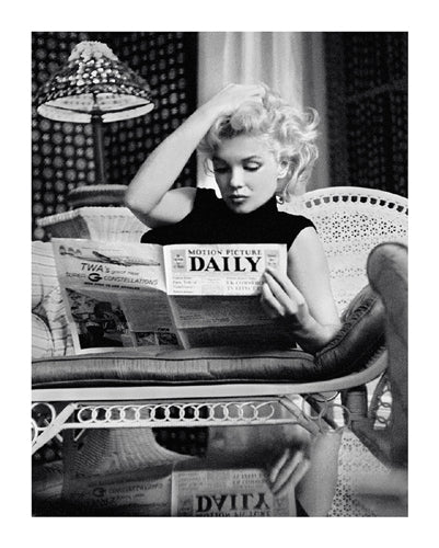 Framed Art Marilyn Monroe, Motion Picture Daily, NYC, 1955 by Michael Ochs Arc...