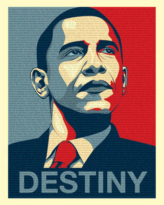 Obama: Destiny Speech Wall Art | 20 x 16 Fine Art Print