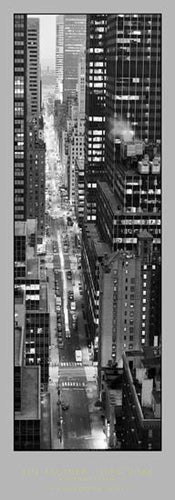47th Street Evening by Jim Alinder | 39 1/2 x 13 3/4 Fine Art Print