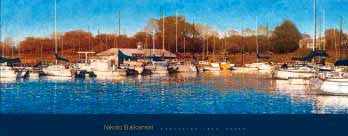 Grapevine Lake, Texas by Nikolo Balkanski | 14 x 36 Fine Art Print