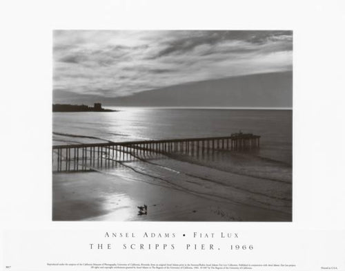 The Scripps Pier by Ansel Adams | 11 x 14 Fine Art Print