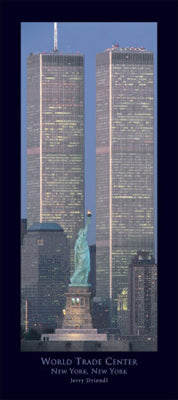 Framed Art World Trade Center by Jerry Driendl | 36 x 19