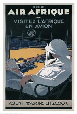 Air Afrique by A. Roquin | 38 x 26 Fine Art Print