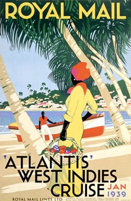 West Indies Cruise Wall Art | 38 x 26 Fine Art Print