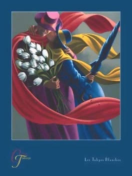 Le Tulips Blanches by Claude Theberge | 31 1/2 x 23 5/8 Fine Art Print