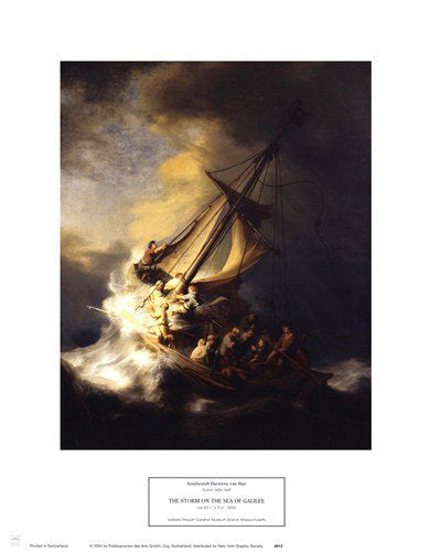 Framed Art The Storm on the Sea of Galilee by Rembrandt van Rijn