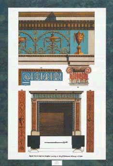Fireplace with Frieze by Michael Pergolesi | 23 3/4 x 18 Fine Art Print