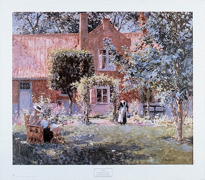 Unpretentious Garden by Gari Melchers | 29 1/4 x 33 3/8 Fine Art Print