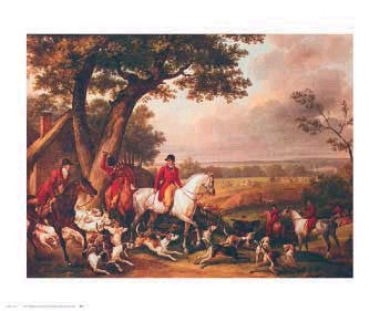 Hunt in the Park in Fountainbleau by Carle Vernet | 23 x 28 Fine Art Print