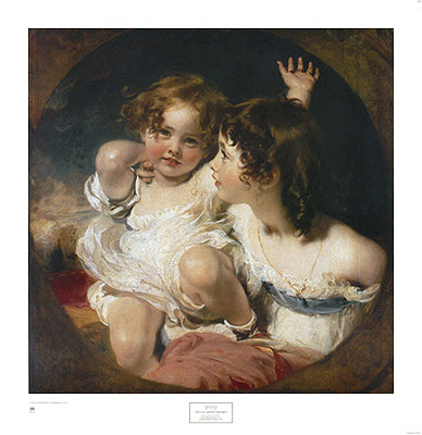 The Calmady Children, 1823 by Sir Thomas Lawrence | 29 x 28 Fine Art Print