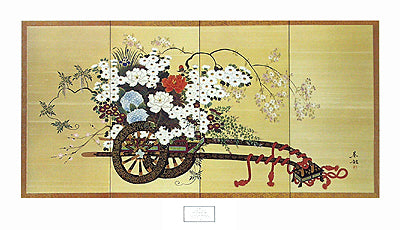 The Flower Cart by So Ryu | 22 x 38 Fine Art Print