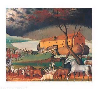 Noah's Ark, 1846 by Edward Hicks | 24 1/4 x 28 Fine Art Print